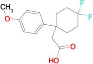 2-[4,4-difluoro-1-(4-methoxyphenyl)cyclohexyl]acetic acid