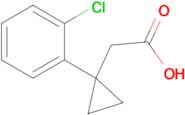 2-[1-(2-Chlorophenyl)cyclopropyl]acetic acid