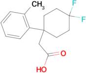 2-[4,4-Difluoro-1-(2-methylphenyl)cyclohexyl]acetic acid