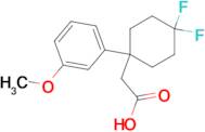 2-[4,4-Difluoro-1-(3-methoxyphenyl)cyclohexyl]acetic acid