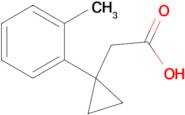 2-[1-(2-methylphenyl)cyclopropyl]acetic acid