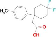 2-[4,4-difluoro-1-(4-methylphenyl)cyclohexyl]acetic acid