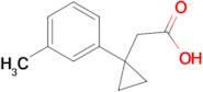 2-(1-m-Tolylcyclopropyl)acetic acid