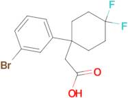 2-[1-(3-Bromophenyl)-4,4-difluorocyclohexyl]acetic acid