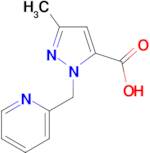 3-Methyl-1-(pyridin-2-ylmethyl)-1H-pyrazole-5-carboxylic acid