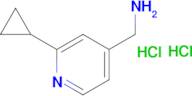 (2-cyclopropylpyridin-4-yl)methanamine dihydrochloride