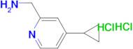 (4-Cyclopropylpyridin-2-yl)methanamine dihydrochloride