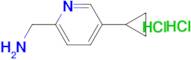 (5-Cyclopropylpyridin-2-yl)methanamine dihydrochloride