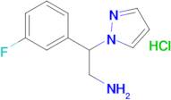 2-(3-Fluorophenyl)-2-(1H-pyrazol-1-yl)ethan-1-amine hydrochloride