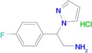 2-(4-Fluorophenyl)-2-(1H-pyrazol-1-yl)ethan-1-amine hydrochloride