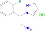 2-(2-Fluorophenyl)-2-(1H-pyrazol-1-yl)ethan-1-amine hydrochloride