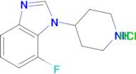 7-Fluoro-1-(piperidin-4-yl)-1H-1,3-benzodiazole hydrochloride