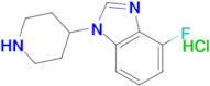 4-Fluoro-1-(piperidin-4-yl)-1H-1,3-benzodiazole hydrochloride