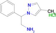 2-(4-Methyl-1H-pyrazol-1-yl)-2-phenylethan-1-amine hydrochloride