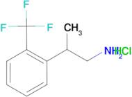 2-[2-(trifluoromethyl)phenyl]propan-1-amine hydrochloride (1:1)