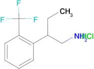 2-[2-(trifluoromethyl)phenyl]butan-1-amine hydrochloride (1:1)