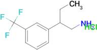 2-[3-(trifluoromethyl)phenyl]butan-1-amine hydrochloride (1:1)