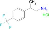 2-[4-(trifluoromethyl)phenyl]propan-1-amine hydrochloride (1:1)