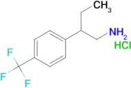 2-[4-(trifluoromethyl)phenyl]butan-1-amine hydrochloride (1:1)