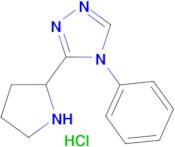 4-phenyl-3-(pyrrolidin-2-yl)-4H-1,2,4-triazole hydrochloride