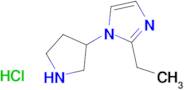 2-ethyl-1-(pyrrolidin-3-yl)-1H-imidazole hydrochloride