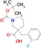 1-[(tert-butoxy)carbonyl]-3-[(2-fluorophenyl)methyl]piperidine-3-carboxylic acid