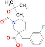 1-[(tert-butoxy)carbonyl]-3-[(3-fluorophenyl)methyl]piperidine-3-carboxylic acid