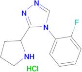 4-(2-fluorophenyl)-3-(pyrrolidin-2-yl)-4H-1,2,4-triazole hydrochloride (1:1)