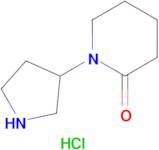 1-(pyrrolidin-3-yl)piperidin-2-one hydrochloride (1:1)