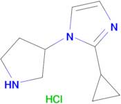 2-cyclopropyl-1-(pyrrolidin-3-yl)-1H-imidazole hydrochloride (1:1)