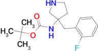 tert-butyl [3-(2-fluorobenzyl)pyrrolidin-3-yl]carbamate