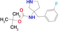 tert-butyl [3-(3-fluorobenzyl)pyrrolidin-3-yl]carbamate