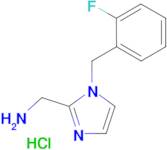 1-[1-(2-fluorobenzyl)-1H-imidazol-2-yl]methanamine hydrochloride (1:1)