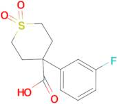 4-(3-fluorophenyl)tetrahydro-2H-thiopyran-4-carboxylic acid 1,1-dioxide