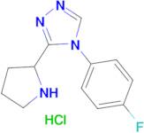 4-(4-fluorophenyl)-3-(pyrrolidin-2-yl)-4H-1,2,4-triazole hydrochloride (1:1)