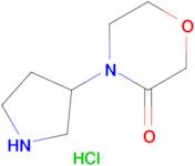 4-(pyrrolidin-3-yl)morpholin-3-one hydrochloride (1:1)