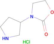 3-(pyrrolidin-3-yl)-1,3-oxazolidin-2-one hydrochloride (1:1)