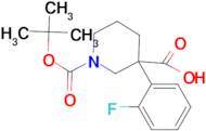 1-(tert-butoxycarbonyl)-3-(2-fluorophenyl)piperidine-3-carboxylic acid