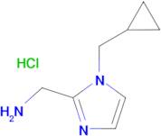 1-[1-(cyclopropylmethyl)-1H-imidazol-2-yl]methanamine hydrochloride (1:1)