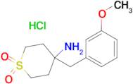 4-(3-methoxybenzyl)tetrahydro-2H-thiopyran-4-amine 1,1-dioxide hydrochloride (1:1)