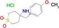 4-(4-methoxybenzyl)tetrahydro-2H-thiopyran-4-amine 1,1-dioxide hydrochloride (1:1)