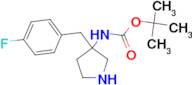 tert-butyl N-{3-[(4-fluorophenyl)methyl]pyrrolidin-3-yl}carbamate