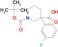 1-[(tert-butoxy)carbonyl]-3-(3-fluorophenyl)piperidine-3-carboxylic acid