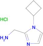 (1-cyclobutyl-1H-imidazol-2-yl)methanamine hydrochloride