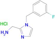 {1-[(3-fluorophenyl)methyl]-1H-imidazol-2-yl}methanamine hydrochloride