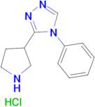 4-phenyl-3-(pyrrolidin-3-yl)-4H-1,2,4-triazole hydrochloride