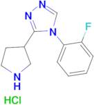 4-(2-fluorophenyl)-3-(pyrrolidin-3-yl)-4H-1,2,4-triazole hydrochloride