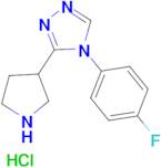 4-(4-fluorophenyl)-3-(pyrrolidin-3-yl)-4H-1,2,4-triazole hydrochloride