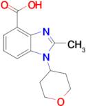2-methyl-1-(oxan-4-yl)-1H-1,3-benzodiazole-4-carboxylic acid