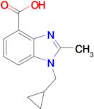 1-(cyclopropylmethyl)-2-methyl-1H-1,3-benzodiazole-4-carboxylic acid